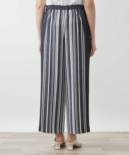 Leilian PLUS HOUSE / レリアンプラスハウス その他パンツ | ストライプワイドパンツ | 詳細9