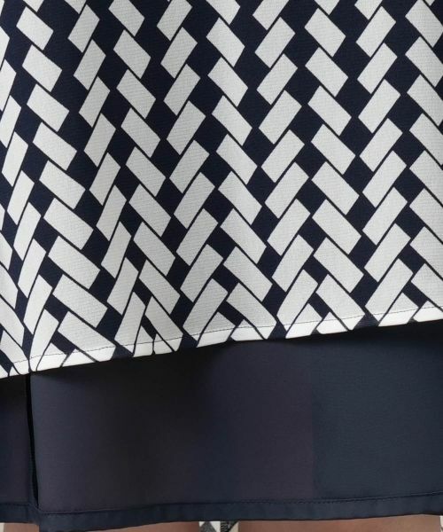 Leilian PLUS HOUSE / レリアンプラスハウス ドレス | 幾何学柄フレアワンピース | 詳細15