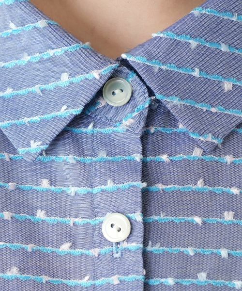 Leilian PLUS HOUSE / レリアンプラスハウス シャツ・ブラウス | 刺繍ボーダーブラウス | 詳細11