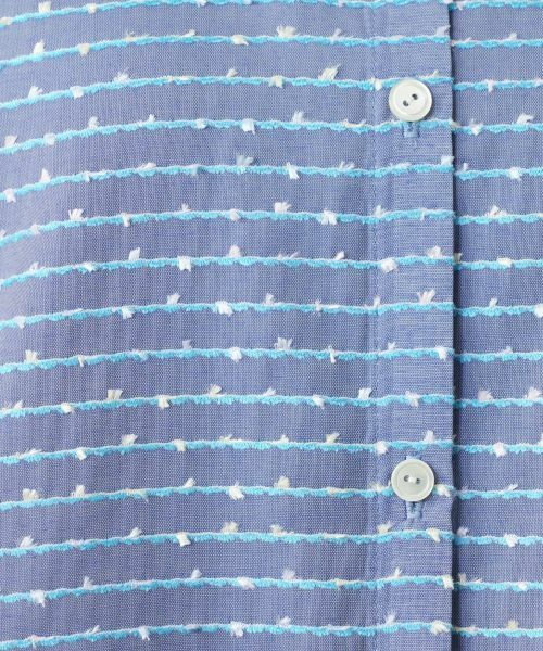 Leilian PLUS HOUSE / レリアンプラスハウス シャツ・ブラウス | 刺繍ボーダーブラウス | 詳細13