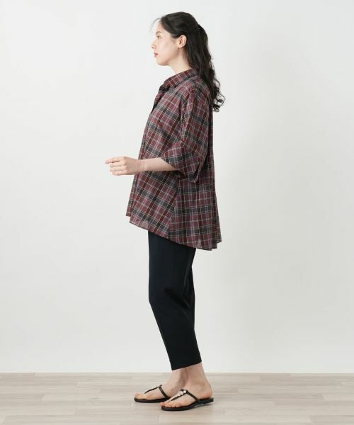 Leilian PLUS HOUSE / レリアンプラスハウス シャツ・ブラウス | チェックブラウス【Leilian WHITE LABEL】 | 詳細2