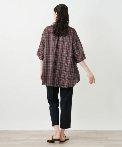 Leilian PLUS HOUSE / レリアンプラスハウス シャツ・ブラウス | チェックブラウス【Leilian WHITE LABEL】 | 詳細3
