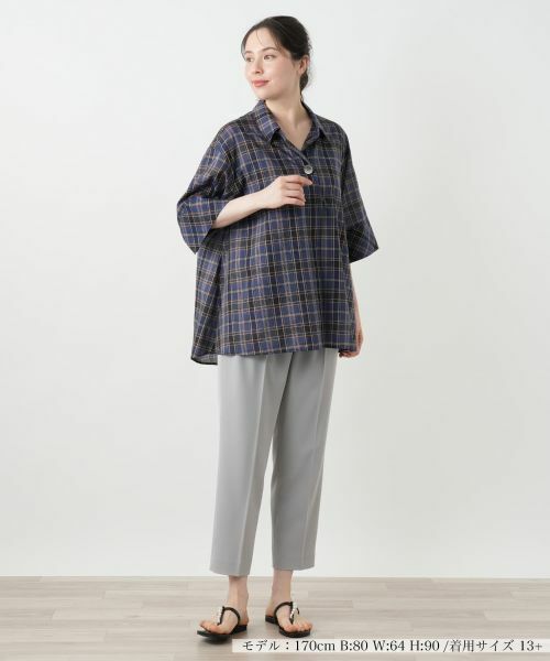 Leilian PLUS HOUSE / レリアンプラスハウス シャツ・ブラウス | チェックブラウス【Leilian WHITE LABEL】 | 詳細4