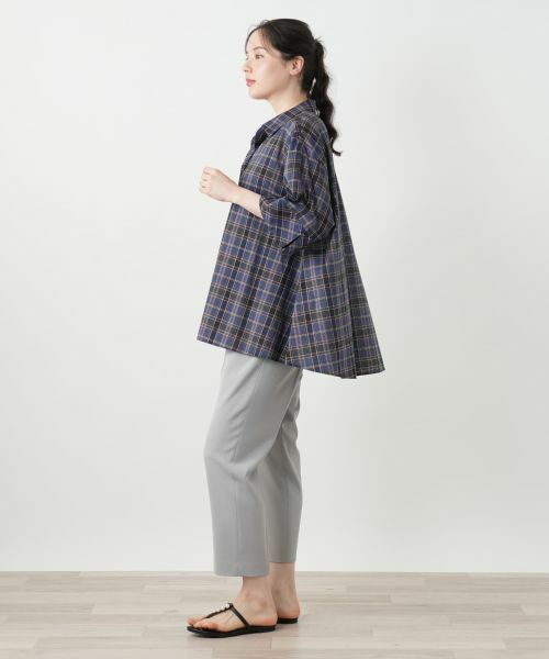 Leilian PLUS HOUSE / レリアンプラスハウス シャツ・ブラウス | チェックブラウス【Leilian WHITE LABEL】 | 詳細5