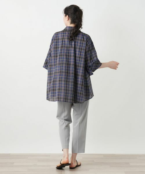 Leilian PLUS HOUSE / レリアンプラスハウス シャツ・ブラウス | チェックブラウス【Leilian WHITE LABEL】 | 詳細6