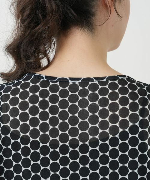 Leilian PLUS HOUSE / レリアンプラスハウス カットソー | ドット柄クルーネックカットソー | 詳細8