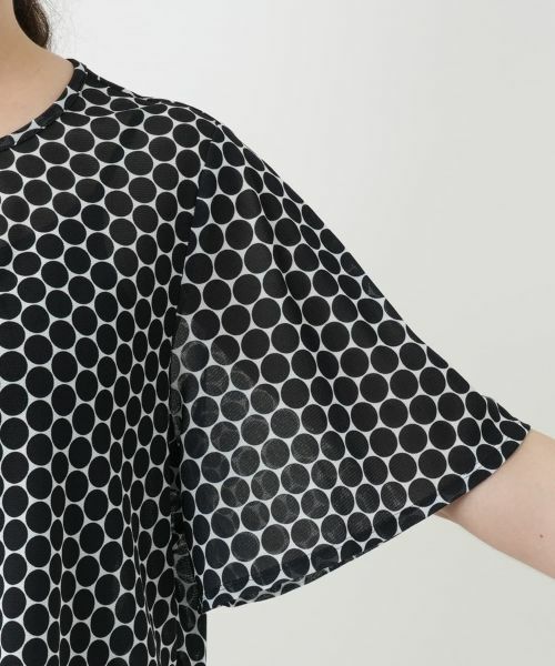 Leilian PLUS HOUSE / レリアンプラスハウス カットソー | ドット柄クルーネックカットソー | 詳細9