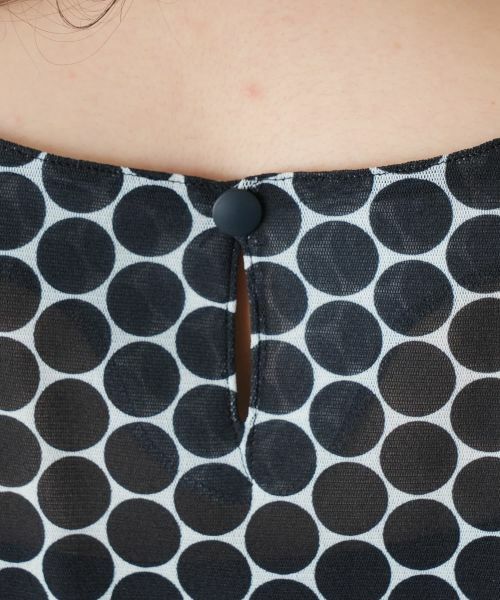 Leilian PLUS HOUSE / レリアンプラスハウス カットソー | ドット切替Vネックカットソー | 詳細11