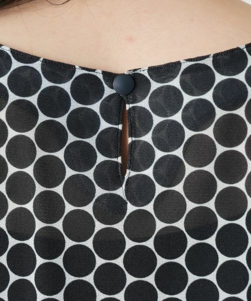 Leilian PLUS HOUSE / レリアンプラスハウス カットソー | ドット切替Vネックカットソー | 詳細8