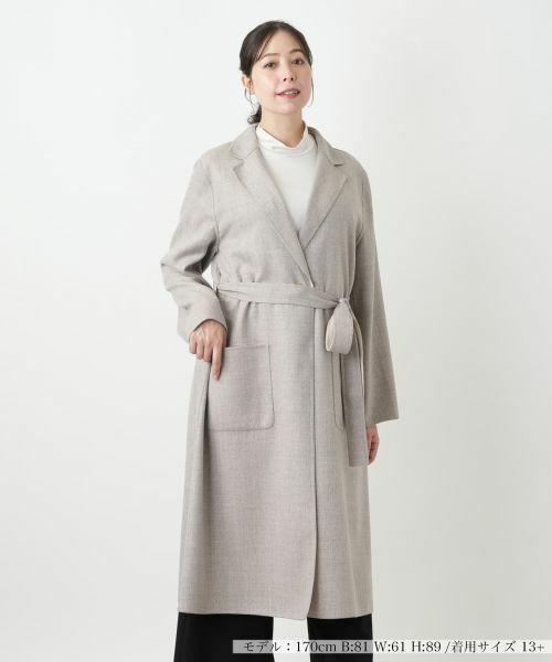 Leilian PLUS HOUSE/レリアンプラスハウス コート キャメル系 13+ Leilian PLUS HOUSE/レリアンプラスハウス コート キャメル系 13+