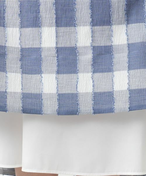 Leilian PLUS HOUSE / レリアンプラスハウス ミニ・ひざ丈スカート | ブロックチェックスカート | 詳細10