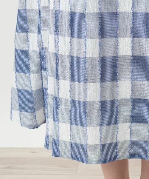 Leilian PLUS HOUSE / レリアンプラスハウス ミニ・ひざ丈スカート | ブロックチェックスカート | 詳細8