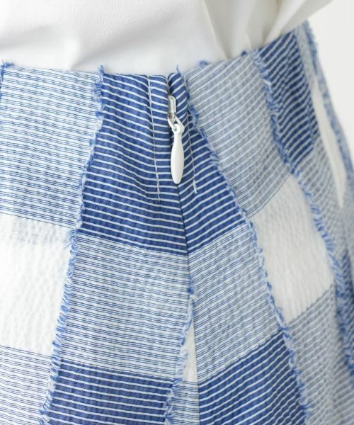 Leilian PLUS HOUSE / レリアンプラスハウス ミニ・ひざ丈スカート | ブロックチェックスカート | 詳細9