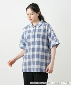 Leilian PLUS HOUSE / レリアンプラスハウス シャツ・ブラウス | ブロックチェックブラウス