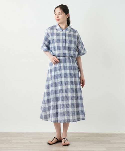 Leilian PLUS HOUSE / レリアンプラスハウス シャツ・ブラウス | ブロックチェックブラウス | 詳細4