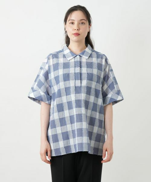 Leilian PLUS HOUSE / レリアンプラスハウス シャツ・ブラウス | ブロックチェックブラウス | 詳細5