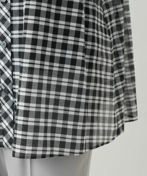 Leilian PLUS HOUSE / レリアンプラスハウス シャツ・ブラウス | チェックブラウス【Leilian WHITE LABEL】 | 詳細10
