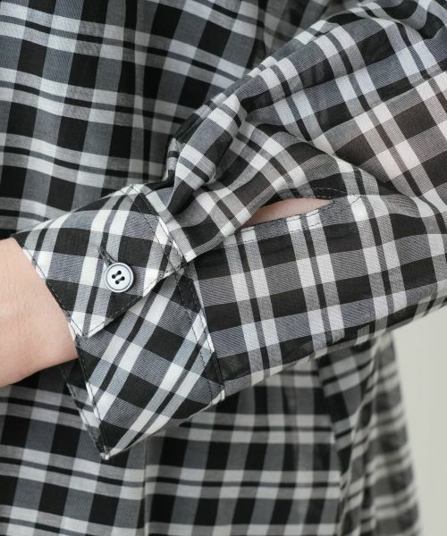 Leilian PLUS HOUSE / レリアンプラスハウス シャツ・ブラウス | チェックブラウス【Leilian WHITE LABEL】 | 詳細12