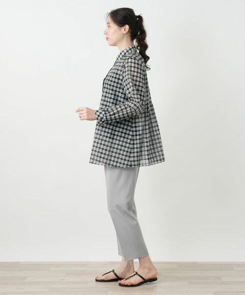 Leilian PLUS HOUSE / レリアンプラスハウス シャツ・ブラウス | チェックブラウス【Leilian WHITE LABEL】 | 詳細2