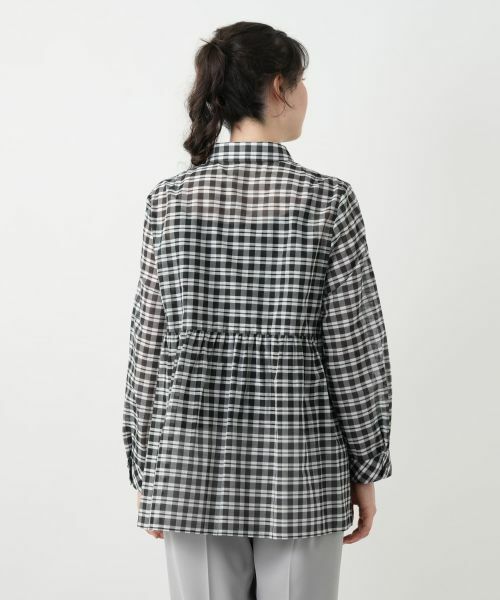 Leilian PLUS HOUSE / レリアンプラスハウス シャツ・ブラウス | チェックブラウス【Leilian WHITE LABEL】 | 詳細6
