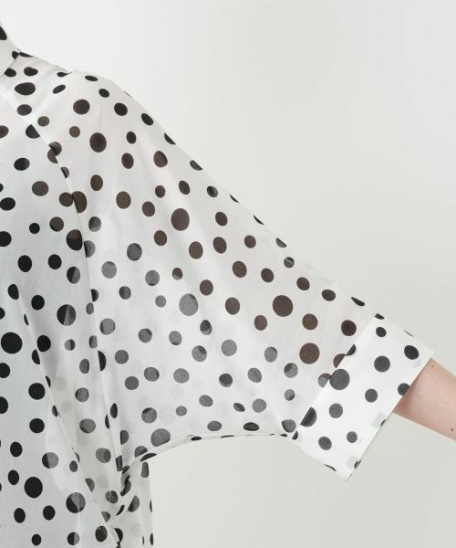 Leilian PLUS HOUSE / レリアンプラスハウス シャツ・ブラウス | ドットブラウス【Leilian WHITE LABEL】 | 詳細12