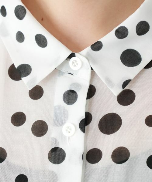 Leilian PLUS HOUSE / レリアンプラスハウス シャツ・ブラウス | ドットブラウス【Leilian WHITE LABEL】 | 詳細14