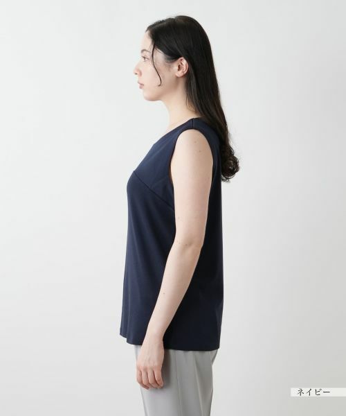 Leilian PLUS HOUSE / レリアンプラスハウス カットソー | 【店舗人気】異素材切替タンクトップ | 詳細11