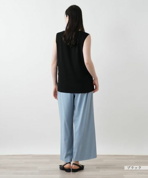 Leilian PLUS HOUSE / レリアンプラスハウス カットソー | 【店舗人気】異素材切替タンクトップ | 詳細3