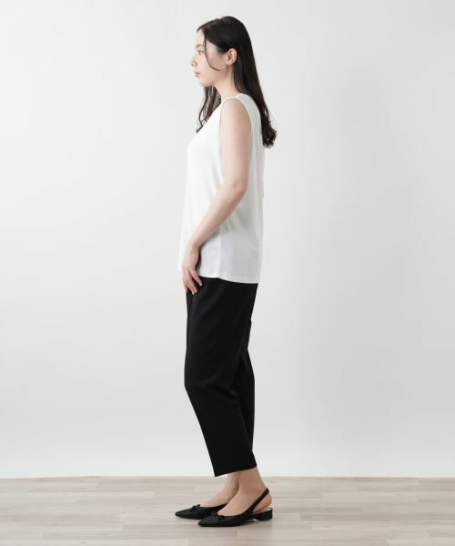 Leilian PLUS HOUSE / レリアンプラスハウス カットソー | 【店舗人気】異素材切替タンクトップ | 詳細5