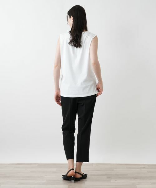Leilian PLUS HOUSE / レリアンプラスハウス カットソー | 【店舗人気】異素材切替タンクトップ | 詳細6