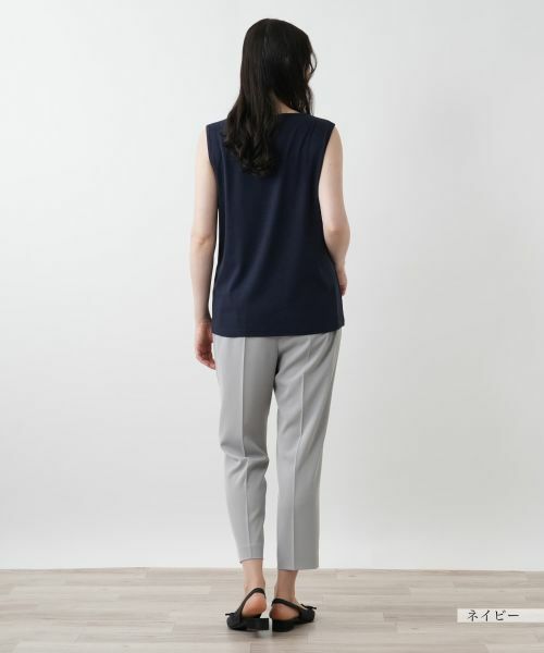 Leilian PLUS HOUSE / レリアンプラスハウス カットソー | 【店舗人気】異素材切替タンクトップ | 詳細9