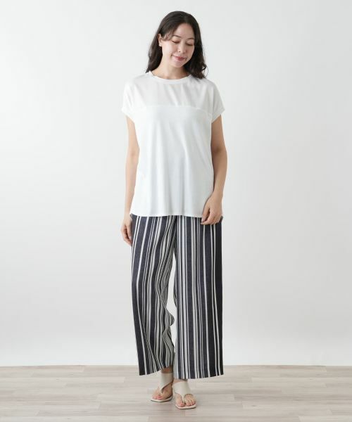 Leilian PLUS HOUSE / レリアンプラスハウス カットソー | 【店舗人気】異素材切替カットソー | 詳細4