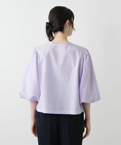 Leilian PLUS HOUSE / レリアンプラスハウス シャツ・ブラウス | ボリュームスリーブブラウス【NEMIKA】 | 詳細10