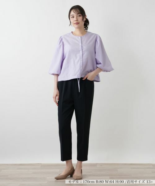 Leilian PLUS HOUSE / レリアンプラスハウス シャツ・ブラウス | ボリュームスリーブブラウス【NEMIKA】 | 詳細4