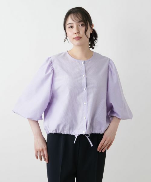 Leilian PLUS HOUSE / レリアンプラスハウス シャツ・ブラウス | ボリュームスリーブブラウス【NEMIKA】 | 詳細7