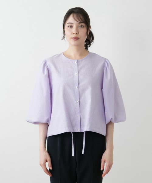 Leilian PLUS HOUSE / レリアンプラスハウス シャツ・ブラウス | ボリュームスリーブブラウス【NEMIKA】 | 詳細8