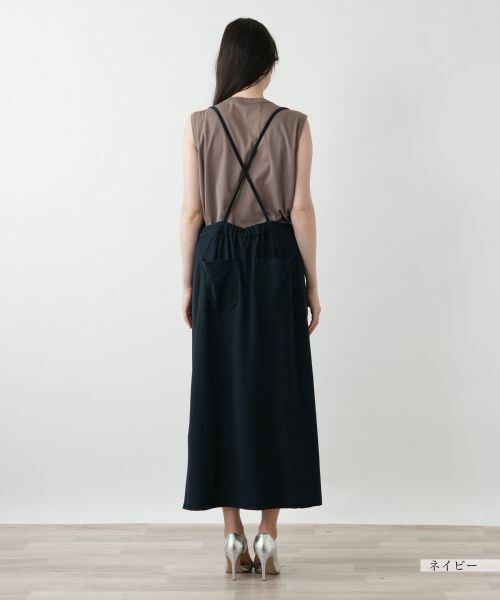 Leilian PLUS HOUSE / レリアンプラスハウス ロング・マキシ丈ワンピース | キャミワンピース【NEMIKA】 | 詳細9