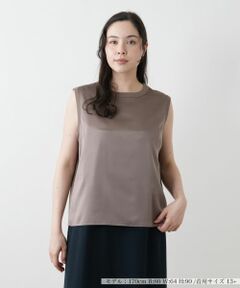 Leilian PLUS HOUSE / レリアンプラスハウス シャツ・ブラウス | ノースリーブブラウス【NEMIKA】