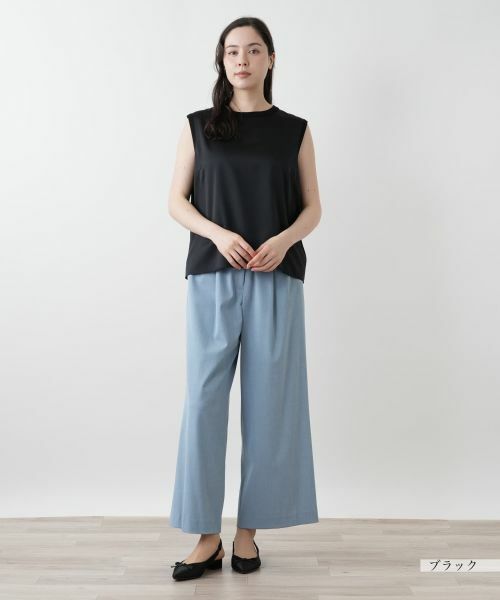 Leilian PLUS HOUSE / レリアンプラスハウス シャツ・ブラウス | ノースリーブブラウス【NEMIKA】 | 詳細1