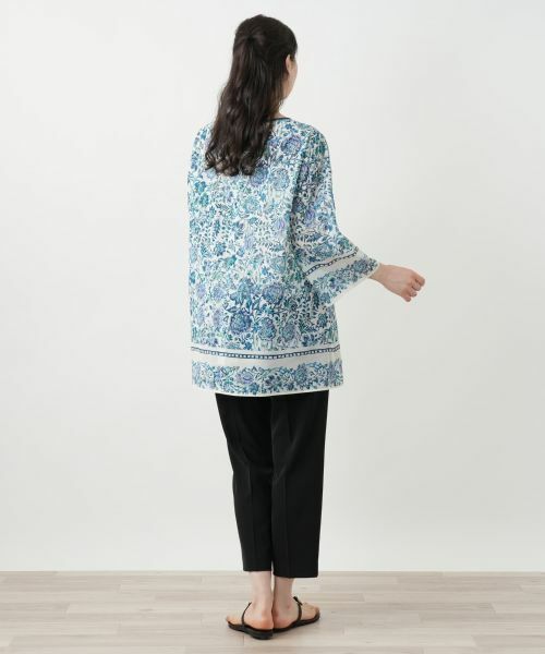 Leilian PLUS HOUSE / レリアンプラスハウス シャツ・ブラウス | プリントレースブラウス | 詳細3