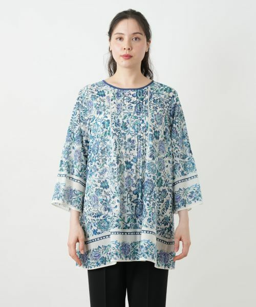 Leilian PLUS HOUSE / レリアンプラスハウス シャツ・ブラウス | プリントレースブラウス | 詳細4