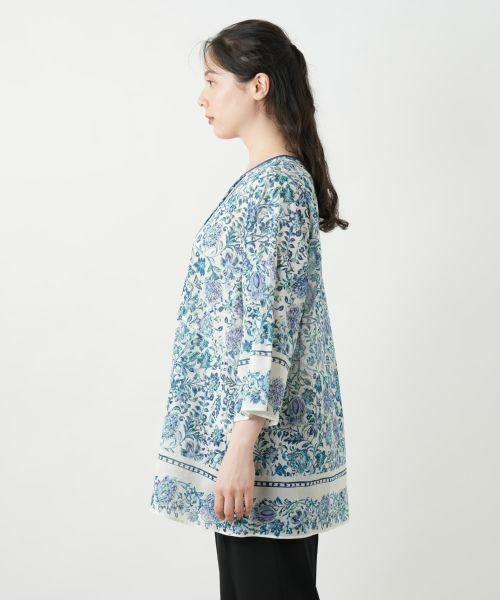 Leilian PLUS HOUSE / レリアンプラスハウス シャツ・ブラウス | プリントレースブラウス | 詳細5