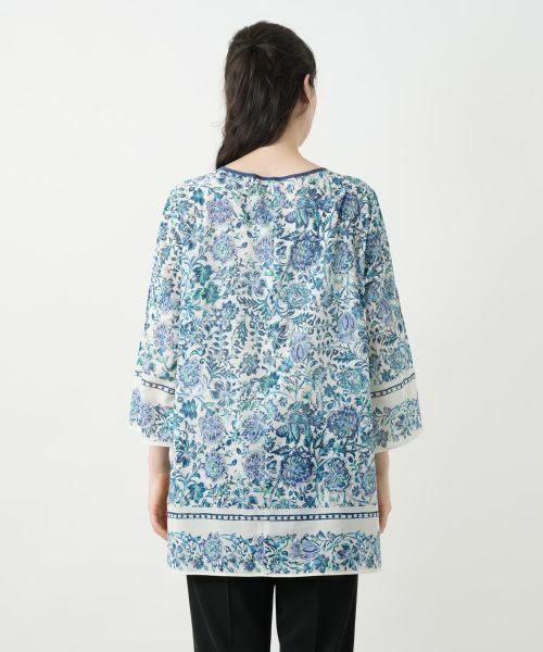 Leilian PLUS HOUSE / レリアンプラスハウス シャツ・ブラウス | プリントレースブラウス | 詳細6