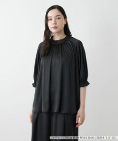 Leilian PLUS HOUSE / レリアンプラスハウス シャツ・ブラウス | ハイネックブラウス【BOURGE】