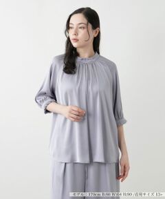 Leilian PLUS HOUSE / レリアンプラスハウス シャツ・ブラウス | ハイネックブラウス【BOURGE】