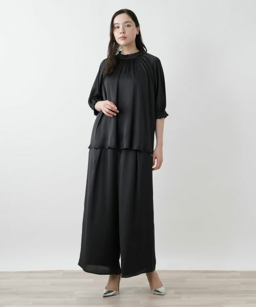 Leilian PLUS HOUSE / レリアンプラスハウス シャツ・ブラウス | ハイネックブラウス【BOURGE】 | 詳細1