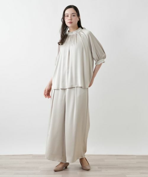 Leilian PLUS HOUSE / レリアンプラスハウス シャツ・ブラウス | ハイネックブラウス【BOURGE】 | 詳細4