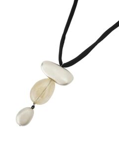 Leilian PLUS HOUSE / レリアンプラスハウス ネックレス・ペンダント・チョーカー | つや消し×クリアストーンネックレス