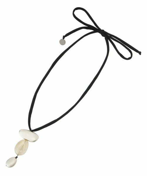 Leilian PLUS HOUSE / レリアンプラスハウス ネックレス・ペンダント・チョーカー | つや消し×クリアストーンネックレス | 詳細1