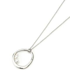 Leilian PLUS HOUSE / レリアンプラスハウス ネックレス・ペンダント・チョーカー | パールモチーフ付きフープペンダント